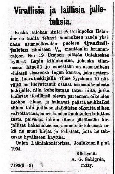 Olavi Porsanger ja Arvi Hagelin / Bihtožat ry.
