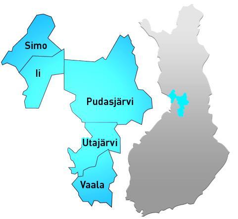 215 km 100 km Esimerkkinä Pudasjärvi: Pudasjärvi on Lapin ulkopuolella sijaitsevista kunnista pinta-alaltaan Suomen suurin ja kaikkiaan pinta-alaltaan kahdeksanneksi laajin kunta. Linnuntietä esim.