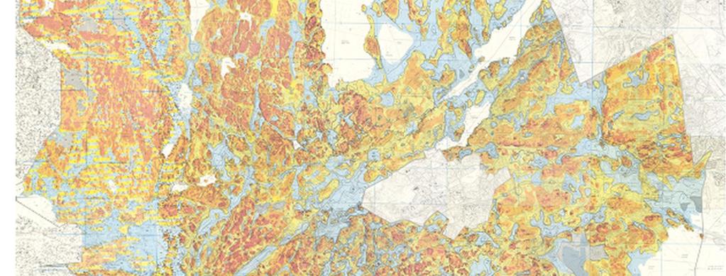 Maaperäkartan laatiminen on aloitettu jo 60- luvulla ja sitä päivitetään jatkuvasti uusien