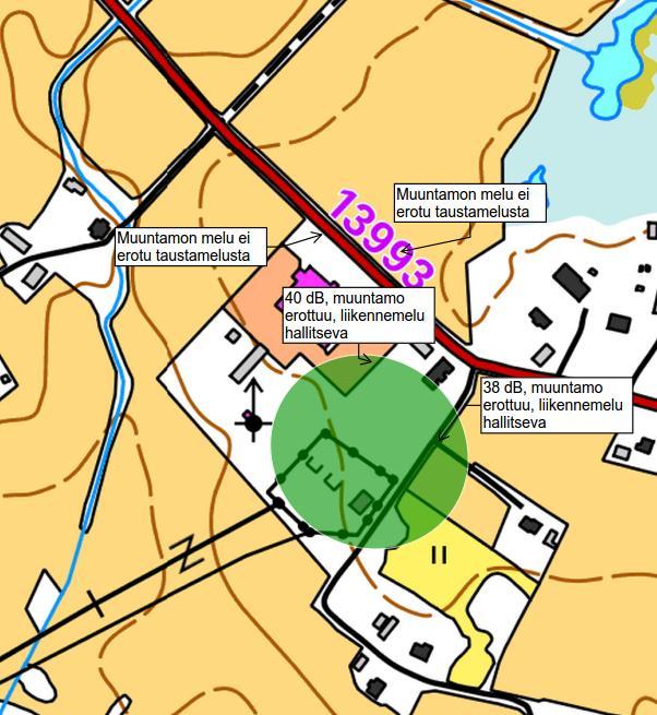 Herttualan osayleiskaava, kaava nro 13, Kangasala 29.11.2017 9 (10) nee 6 db. Määrittelyssä on huomioitu lisäksi kapeakaistaisuuskorjaus + 5dB ja mittausepätarkkuus +/- 2 db.