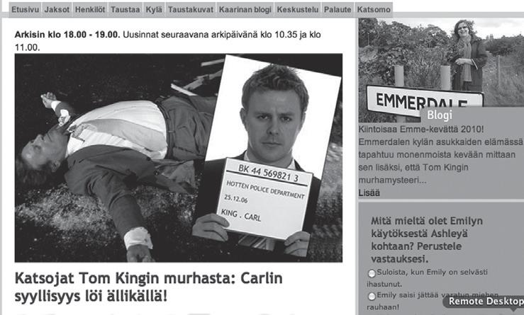 Sivustolta löytyvät edelleen trivia, Emmerdale-keskustelu ja juonipaljastukset sekä jakso- ja henkilöesittelyt. Mukana on myös erityinen kuvagalleria.