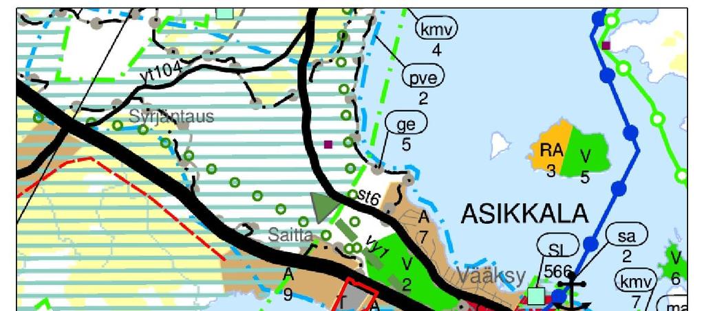 Valtakunnallisesti arvokas Kurhila-Pulkkilan maisema-alue (MAO040047) sijoittuu suunnittelualueen länsipuolelle noin 700 metrin etäisyydelle.