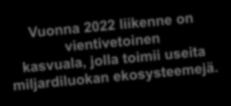 Tavoitteet 1. Kasvava toimiala, jolla toimii tulevaisuudessa useita kansainväliseen kasvuun tähtääviä yritysvetoisia ekosysteemejä. 2.