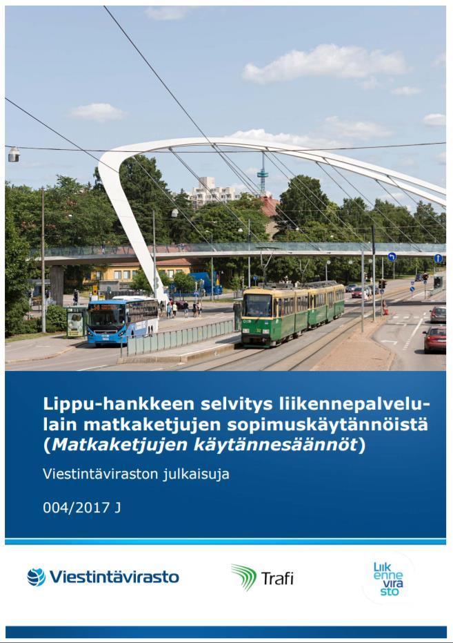 1 Yleistä 2 Määritelmät ja toimijoiden roolit sääntelyn valossa 3 Sopimusvelvollisuudet liikkumispalveluverkostossa 4 Rajapinta ja tietoattribuutit 5 Tietoturva 6 Käytettävyys ja laatu 7 Rajapinnan