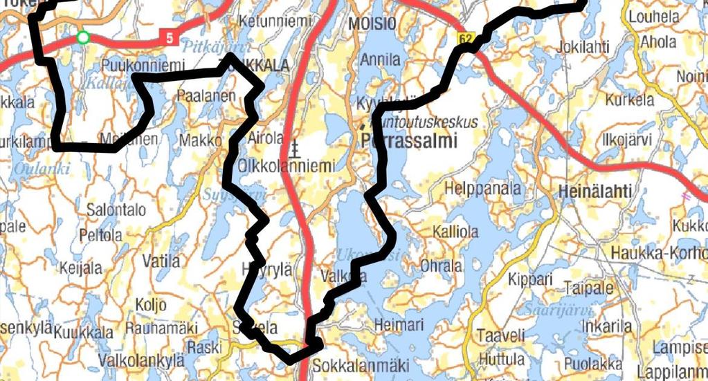 2 Kaava-alueen sijainti Mikkelin kantakaupungin osayleiskaava laaditaan kantakaupungin asemakaavoitetulle alueelle sekä sen reuna-alueille.