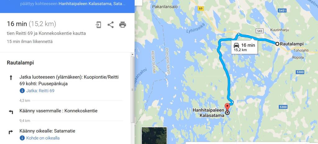 Sivu 6/9 Liite 2: AJO-OHJEET HANHITAIPALEEN KALASATAMAAN 1.