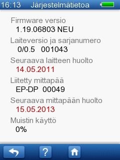 Huomautus Erittäin kirkas näyttö vaikuttaa AccuScreenin virrankulutukseen.