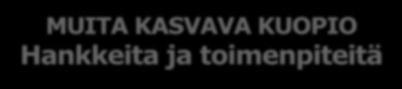 FINNPULP) Työssäkäyntialueen osaavan työvoiman saatavuus (FUTURE SAVO vetovoimahanke) SAVILAHTI (Innovaatioekosysteemi ja älykäs kaupunginosa) Matkailun