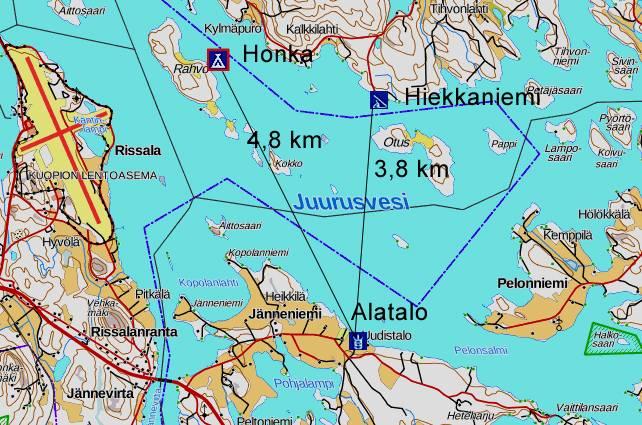 Lähellä Laavut Honka ja Hiekkaniemi. Kesällä veneellä ja talvella hiihtämällä. Alatalon läheisyydessä on kivoja retkikohteita vaikka päiväretkeksi.