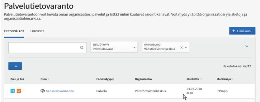 OHJE 82 (88) Aiemmat käännöstilaukset -kohdasta näet, että käännöstilaus on lähtenyt.