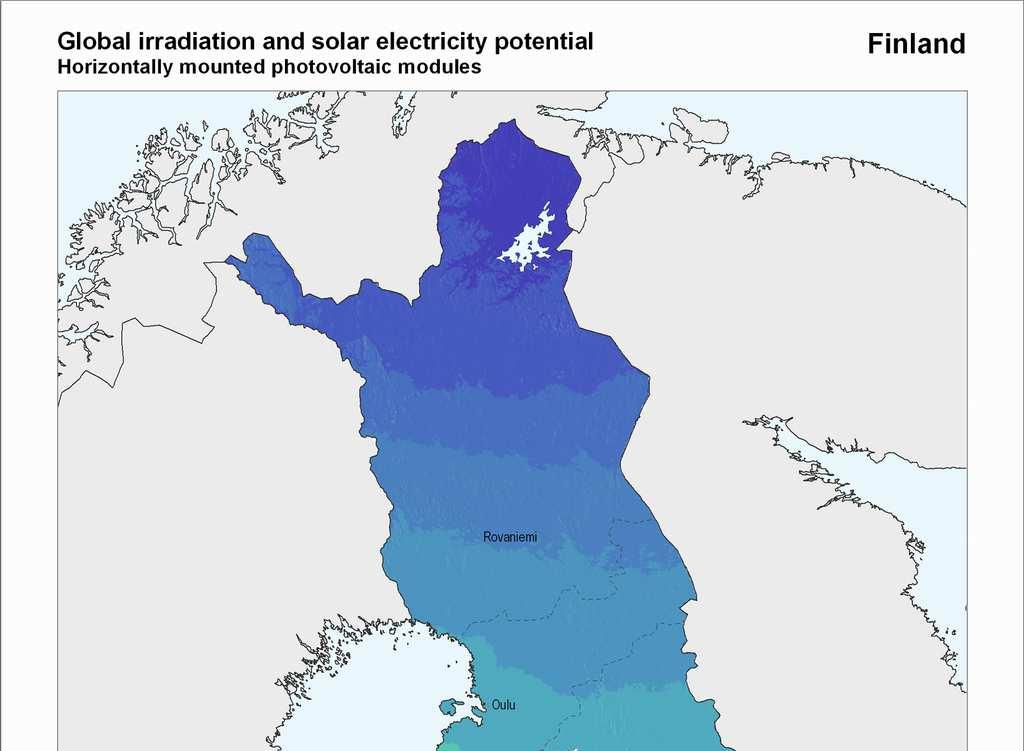 Kokonaissäteily vaakatasoon Energiantarve ja