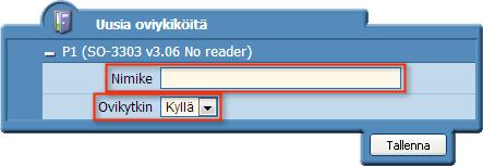 Anna Salasana jolla kirjauduit sisään. 3. Kirjoita uusi Salasana. 4. Vahvista ja tallenna. Ovien asetukset Laitteisto tunnistaa kytketyt yksiköt.