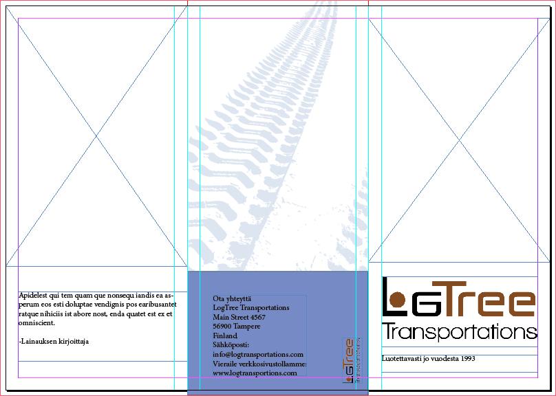 Lukitse apuviivat ja tarkista apuviivojen asetukset: Show Grids & Guides, ruksi kohtiin Lock Guides ja Snap to Guides 5. Suunnittele kuvien ja tekstikehysten paikat ja piirrä kehykset valmiiksi 6.