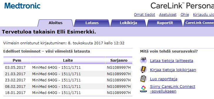 VALMISTELU JA YKSILÖLLISET ASETUKSET On tärkeää tarkistaa CareLink -ohjelmiston oletusasetukset ja muuttaa ne sopimaan yksiölliseen