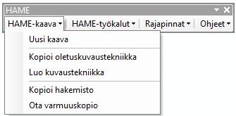 HAME-maakuntakaavatyökalun ohjeet SYKE/VSL 12.2.2018 HAME-maakuntakaavatyökalulla pystyy tuottamaan harmonisoitua maakuntakaavaa yhteisiä ja omia paikkatietoaineistoja hyödyntäen.