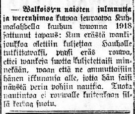 1918 403 Pohjan Kansa nro 234,