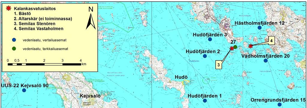 18.3.216 1 JOHDANTO Kymijoen vesi ja ympäristö ry toteuttaa Loviisan merialueen kalankasvatuslaitosten vesistövaikutusten yhteistarkkailua (Kuvat 1 ja 2).