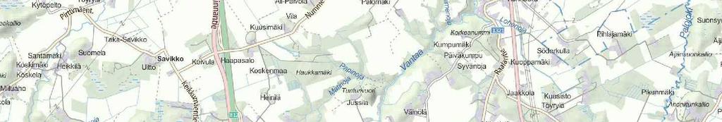 0 0,5 1 2 Pohjavesialue