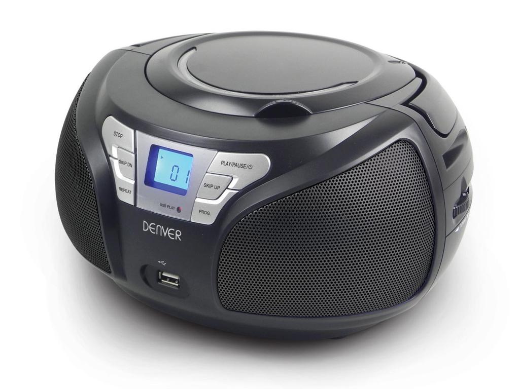 KANNETTAVA CD-SOITIN FM-RADIOLLA JA USB-LUKIJALLA