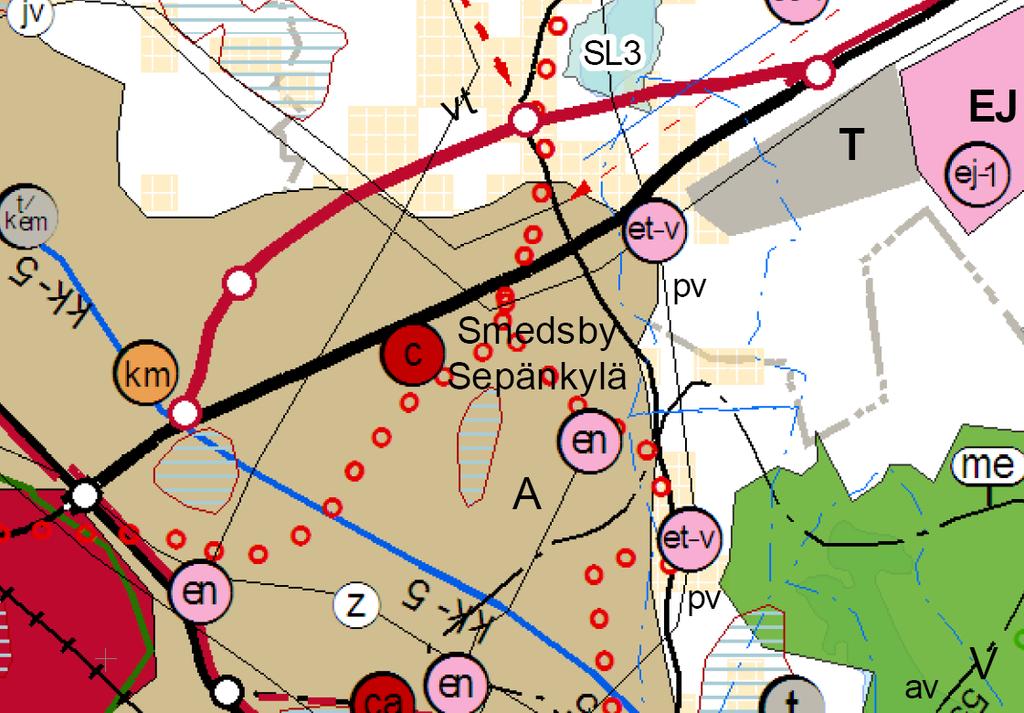 S i v u 12 Kuva 9. Ote Pohjanmaan maakuntakaavasta. Yleiskaava Sepänkylän osayleiskaava 2030 hyväksyttiin kunnanvaltuustossa 1.9.2016 60. Osayleiskaava on tullut voimaan 15.12.2017.