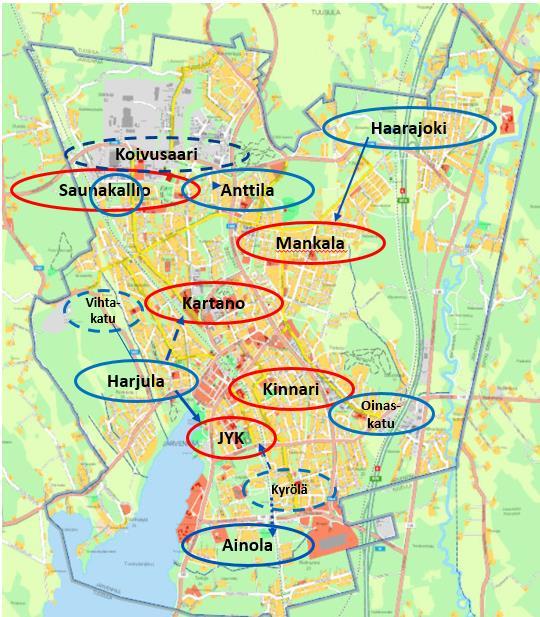 15 (32) Tämä totetutusvaihtoehto poikkeea ehdotetusta kouluverkosta oleellisimmin siinä,että Mankalan koululle tehdään vain perusparannus eikä sitä laajenneta yhtenäiskouluksi.