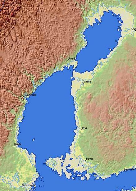 Yhteenveto Pohjanlahti 4000 AD Pohjanlahti on kokenut jääkauden jälkeen merkittäviä muutoksia; mm.