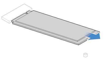 Kuva 43. Ruuvin irrotus Kuva 44. M.2 SSD -aseman irrotus Kuva 45. M.2 SSD -aseman asennus Kuva 46.