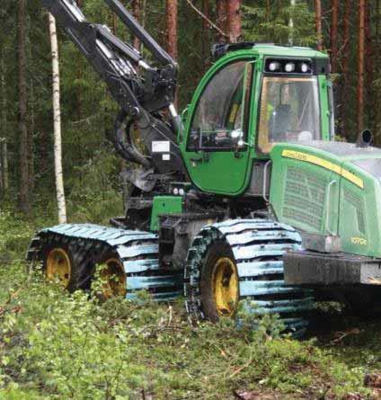 Myös hakkuukoneen varustelu on