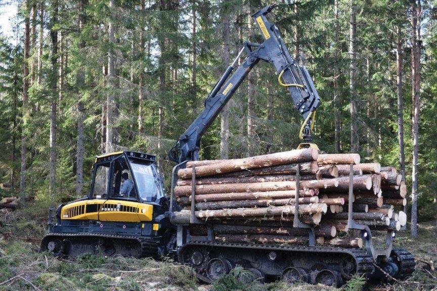 en konventionell hjulskotare.