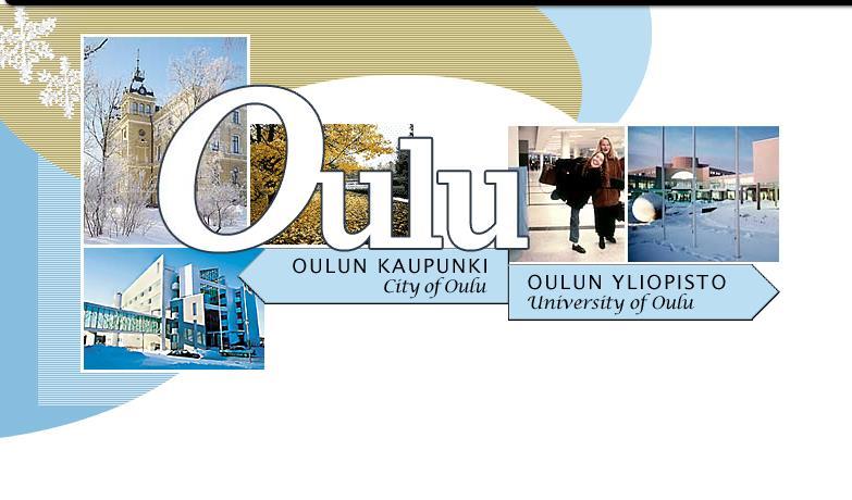 Oulu.fi yhteinen etusivu Vuosi 2002 Oulun yliopisto ja kaupunki avaavat yhteisen