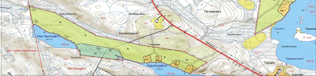 Kellojärveen, Saukkojärveen ja Pieni Saukkojärveen.