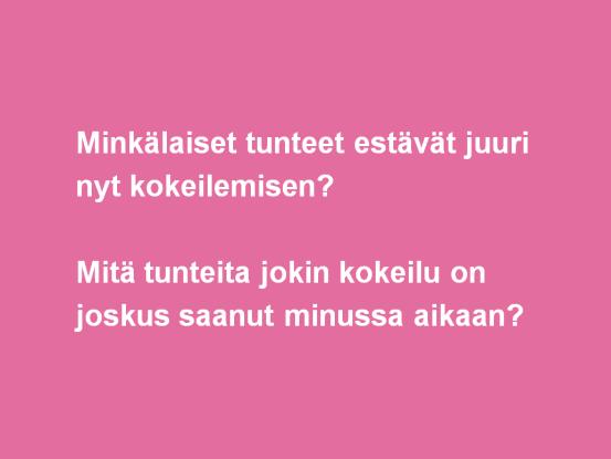 KUVA 4. Esimerkkejä opettajien hyödynnettävissä olevista dioista (Hynynen 2017).