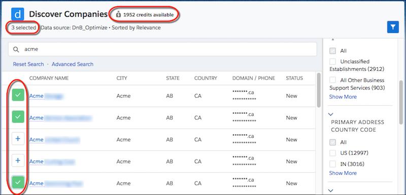 Kolmansien osapuolten datan käyttäminen tietueiden päivittämiseksi ja lisäämiseksi Salesforceen Tila osoittaa, onko tietue tuotu.