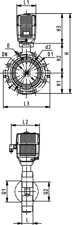 äppäventtiili PVC-U, Malli 141/ 24V Ilman käsikäyttöä Runko : GGG40.3 epoksipinnoitettu.