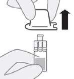 Vaihe 5 Kiinnitä liitin injektiopulloon Poista injektiopullon liittimen pakkauksen