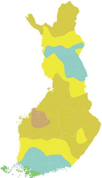 Tammikuun 14 lämpötila- ja sadekartat yli -6-8...-6 -...-8-12...- -14...-12-16...-14 alle -16 -,..., -1,...-, -1,...-1, -2,.