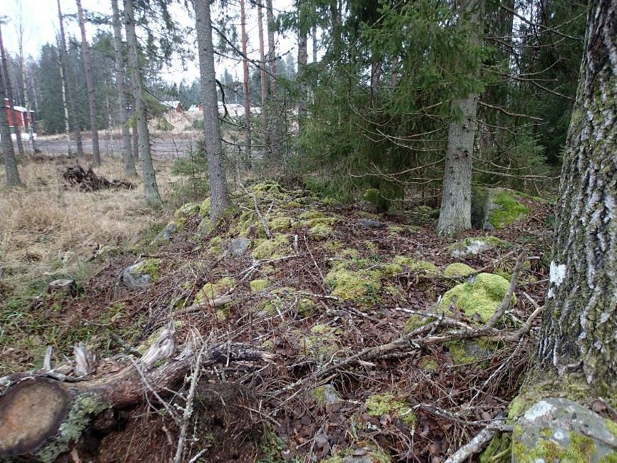 Koska asutusta alueelle on alkanut syntyä aluksi torppariasutuksena vasta 1800-luvulla, ovat viljelyjäännöksetkin todennäköisesti vasta tältä ajalta.