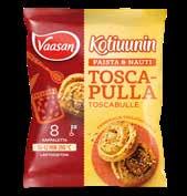 Korvapuusti Toscapulla Voisilmäpulla Voilla leivottu, runsaan kanelinen pullaherkku.
