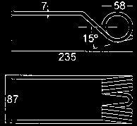 S511066 Oikea S511043 keltainen korvaa piikin S511067