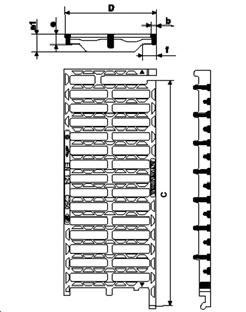 SADEVESIKANSISTOT AUTOLINEA-sadevesiritilä 500x500 mm kansistot. AUTOLINEA on lukkiutuva, toisiinsa liitettävä ritilä. Saatavana myös reunaprofiili.