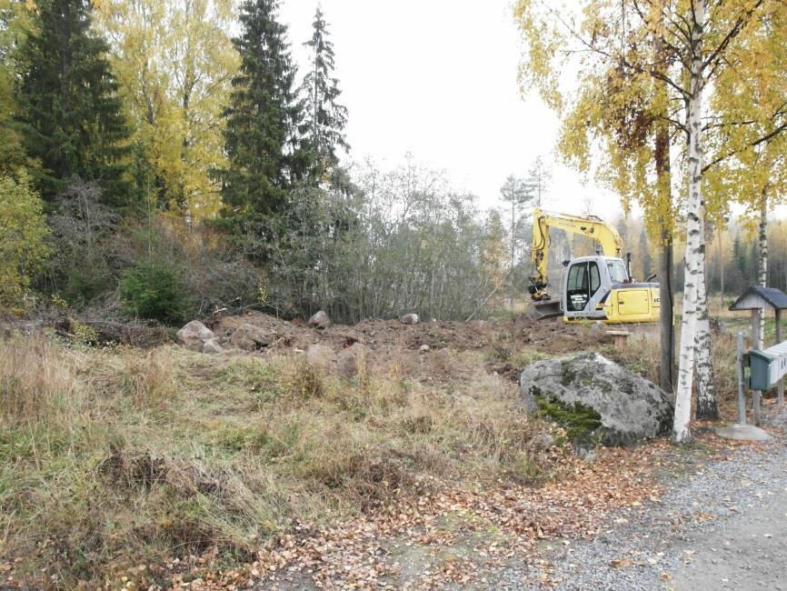 11 Valvonnassa kaivettu alue kuvattu luoteesta.