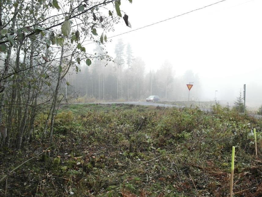 7 Tulevien kaapelikaivantojen paikkaa ennen kaivuuta.