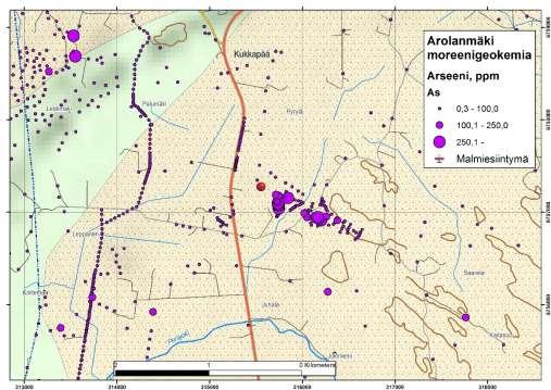 Peruskartta Maanmittauslaitoksen Maastotietokannan 2017 aineistoa ( MML ja