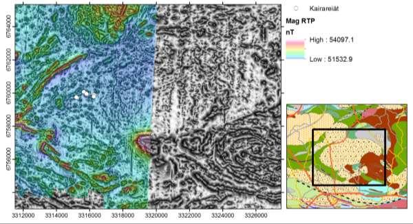 GEOLOGIAN TUTKIMUSKESKUS Raportti 59/2017 9 Humppila2-tihennyslentoalueen naparedukoitu