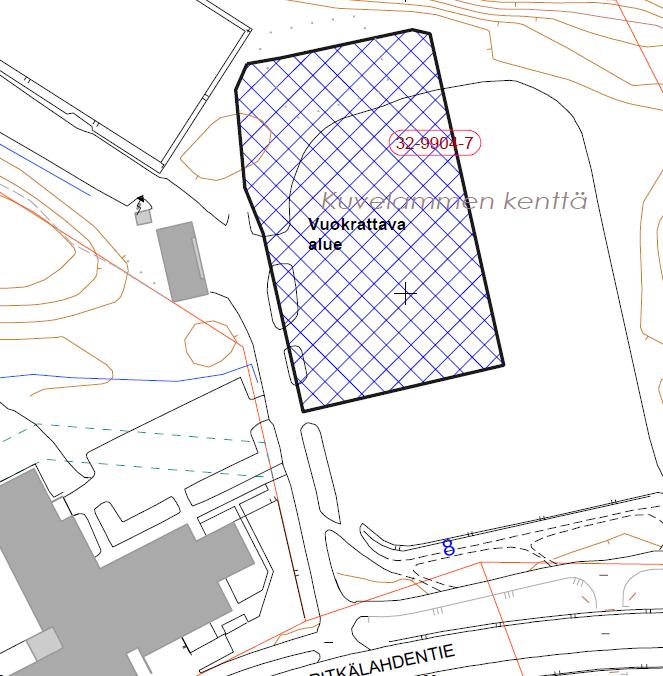 Kuopion kaupunki Pöytäkirja 10/2018 13 (58) 133 Vuokrattava alue on asemakaavassa osoitettu urheilu- ja virkistyspalveluiden alueeksi (VU). Vuokrattavan alueen koko on noin 3 800 m 2 :ä.
