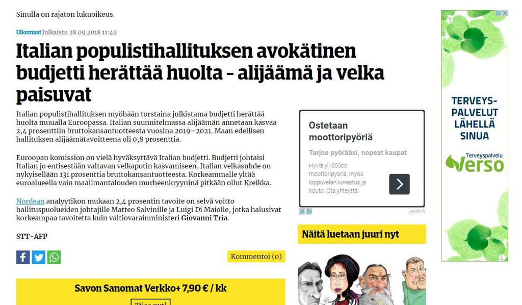 Kohdennamme mainonnan sinne, missä potentiaaliset asiakkaasi liikkuvat. Esimerkkejä Miljoona näyttöä!