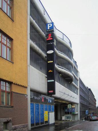 Kaisa-talossa vaativia betonirakenteita 4 5 4 Fabianinkadun pysäköintirakennus purettiin. 5 Puretut betonirakenteet kierrätettiin maanrakennusaineeksi.