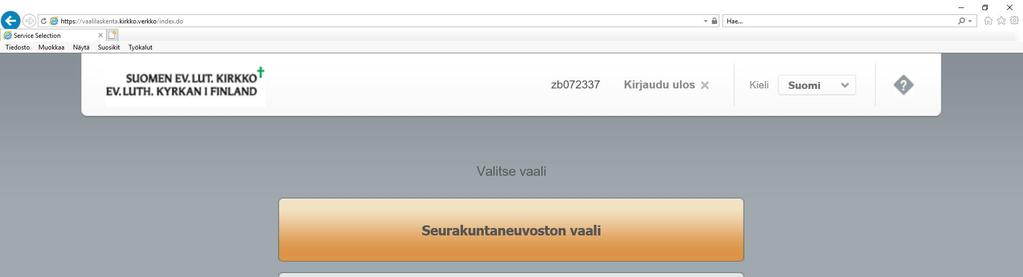 Selaimen välimuisti kannattaa tyhjentää ennen laskentajärjestelmän käyttämistä. Järjestelmää voi käyttää vain kirkkoverkosta, ei etäyhteyden kautta. Tähdellä merkityt kentät ovat pakollisia.