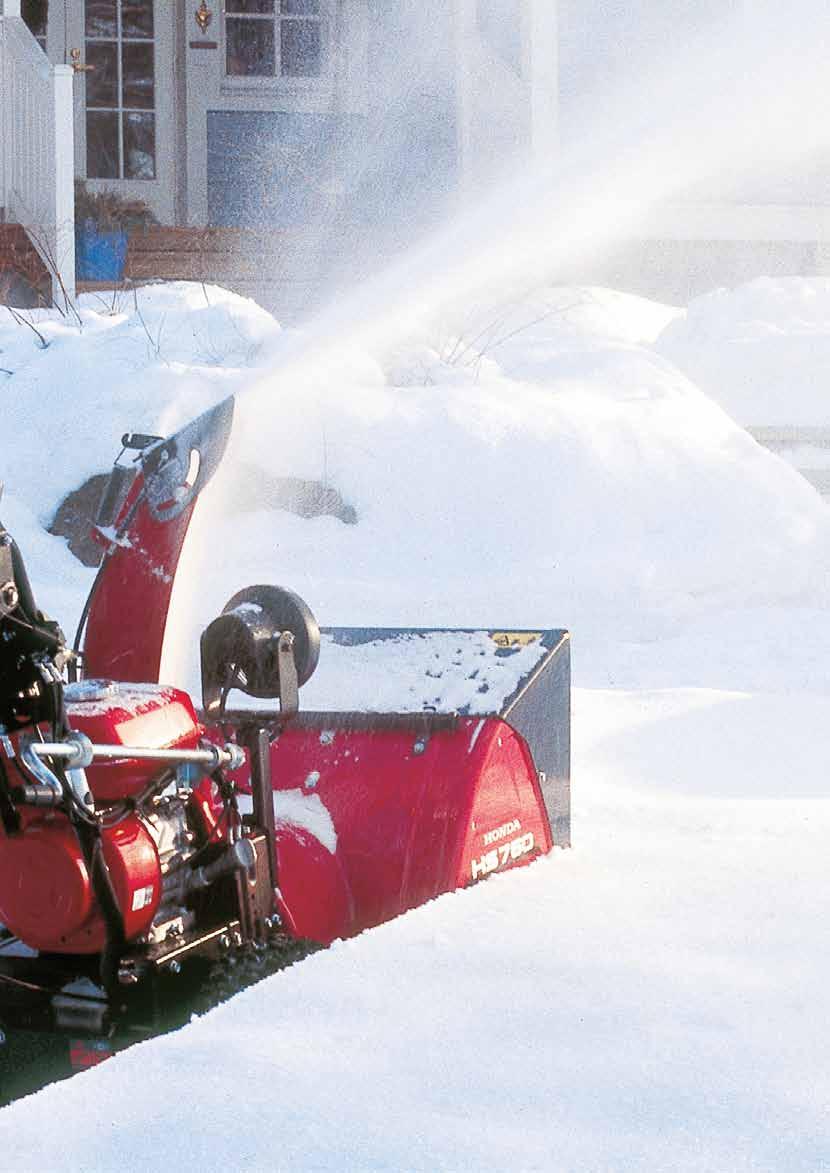 Honda pelaa varmasti. Honda-lumilinkojen perusominaisuuksiin kuuluvat varmatoimisuus, suuri suorituskyky ja helppo hallittavuus.