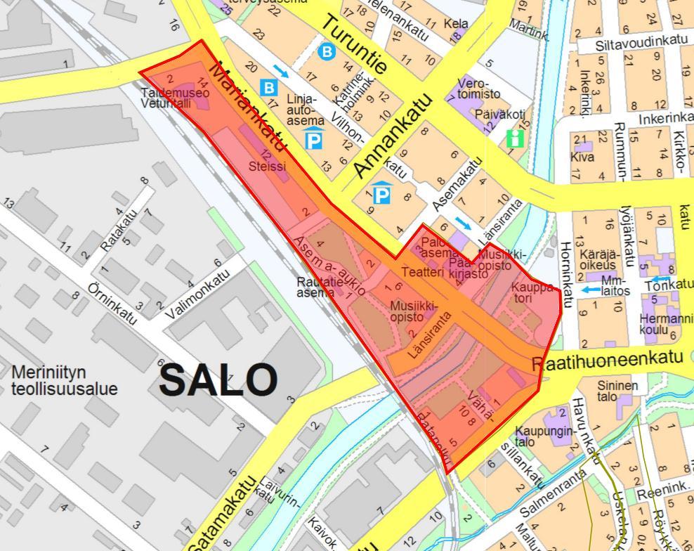 6 KUVAUS Salon rautatieaseman ympäristö lukuisine rakennuksineen on lajissaan yksi parhaiten säilyneitä alueita.